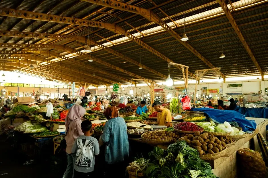 Ilustrasi pasar tradisional Bandarseribentan